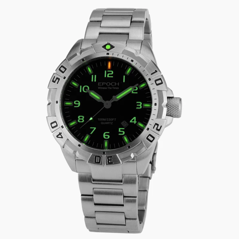 Мужские военные наручные часы, мужские тритиевые часы EPOCH sport T25 светящиеся водонепроницаемые наручные часы Мужские Аналоговые erkek kol saati 6020G