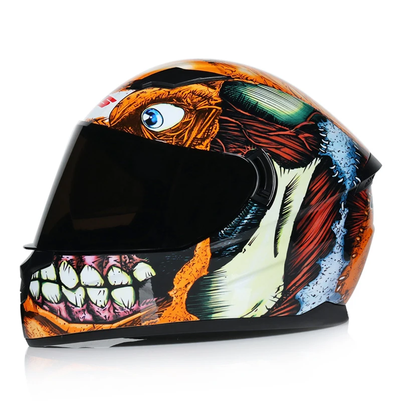 Гоночный мотоциклетный шлем для мотокросса, мотоциклетный шлем для мотокросса, мотоциклетный шлем, винтажные шлемы для мотокросса - Цвет: 15