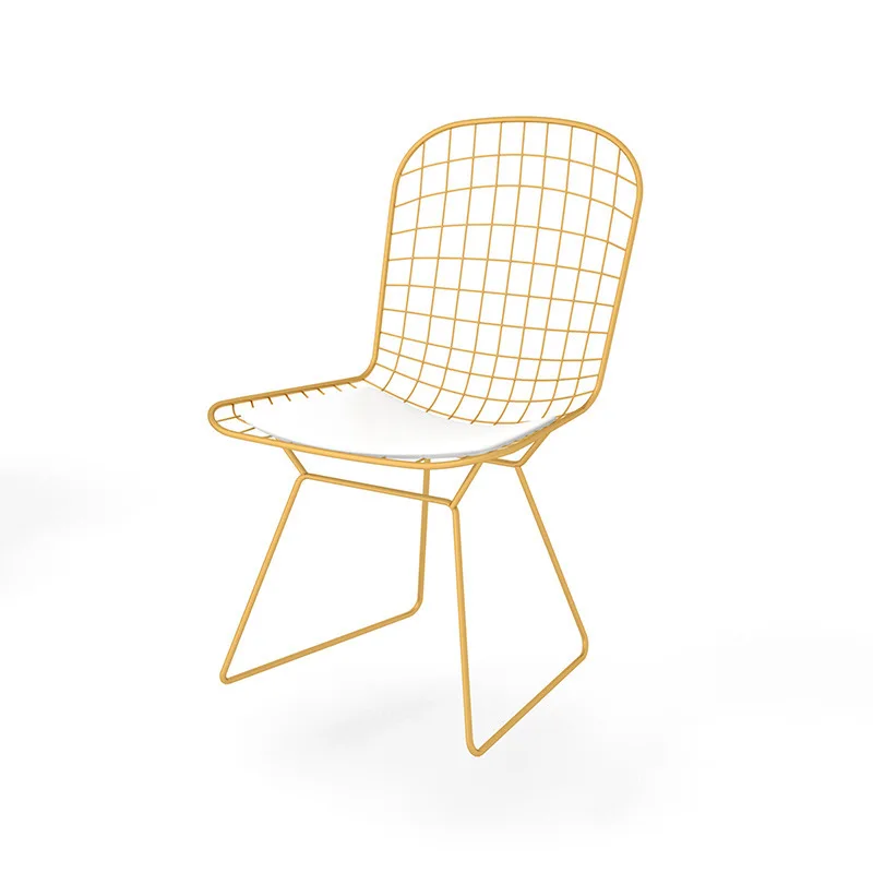 

Nordic INS Iron Simple Casual Chair Home Furniture Bedroom Office Meeting Computer Chair Cafe Restaurant Suitable for Wire Chair