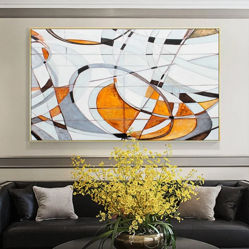 

Прихожая вход ресторан висячая ПА Ручная роспись Современная Абстрактная прикроватная тумбочка для спальни декоративная живопись гостиная картина маслом