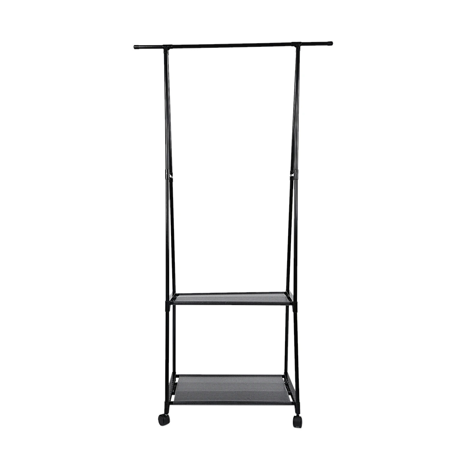 

Floor-Standing Coat Rack Metal Activity Balcony Indoor Clothing Hanger with Casters 160X55X42Cm Handbag Shoes Coat Rack Drying R