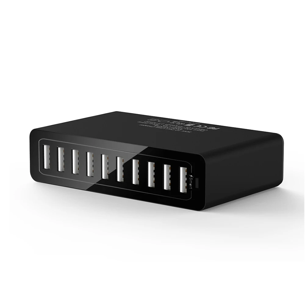 10 USB порты быстрой зарядки зарядное устройство док станция с кабель 50 Вт US AU