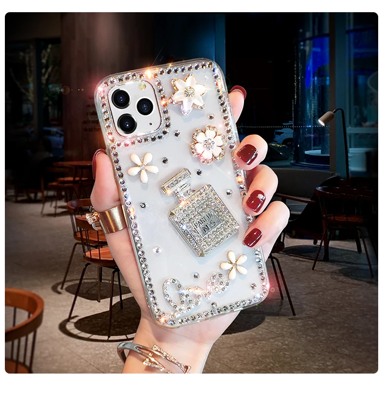 Чехол для ZTE Blade A3 A5 A7 2019 2020 V9 V10 Vita L8 Стразы чехол с алмазной рамкой цветочный |