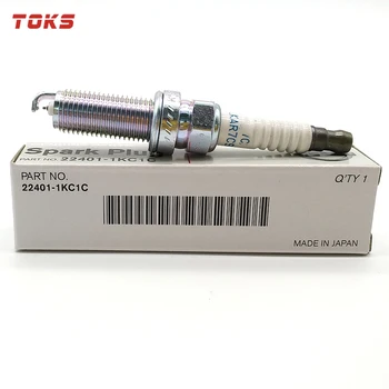 

TOKS 4pcs Dual Iridium Spark Plug 22401-1KC1C DILKAR7C9H 91215 for Nissan Juke for Renault Clio IV
