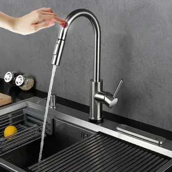 

Stainless Steel Smart Sensor Faucet Suitable For Kitchen Bathroom 425D