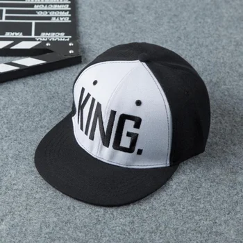 

3 Colors Couple Hats Hip Hop Letter Print Caps Men and Women Fashion QUEEN/KING Basdeball Cap Both Kid and Adult Style Unisex