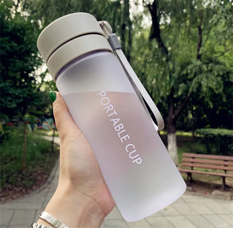 600/800ML BPA Free Leak Proof Water bottle Portable Sports Climbing Hiking Direct Drinking Bottle