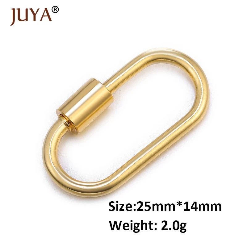 Gold DIY аксессуары для изготовления ювелирных изделий новые трендовые Популярные Висячие цепи замок крючок спиральные Застежки DIY Ожерелье Браслеты Ручной Работы - Цвет: Gold