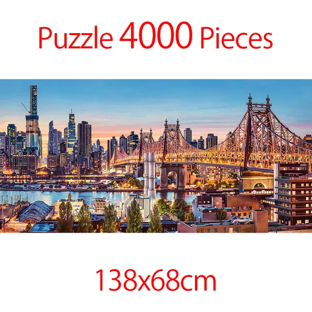 Jigsaw Puzzle 4000 Pieces DIY Educational Puzzle Games Toys Assembling Picture Landscape Puzzles For Adults Children Kids Gifts 1