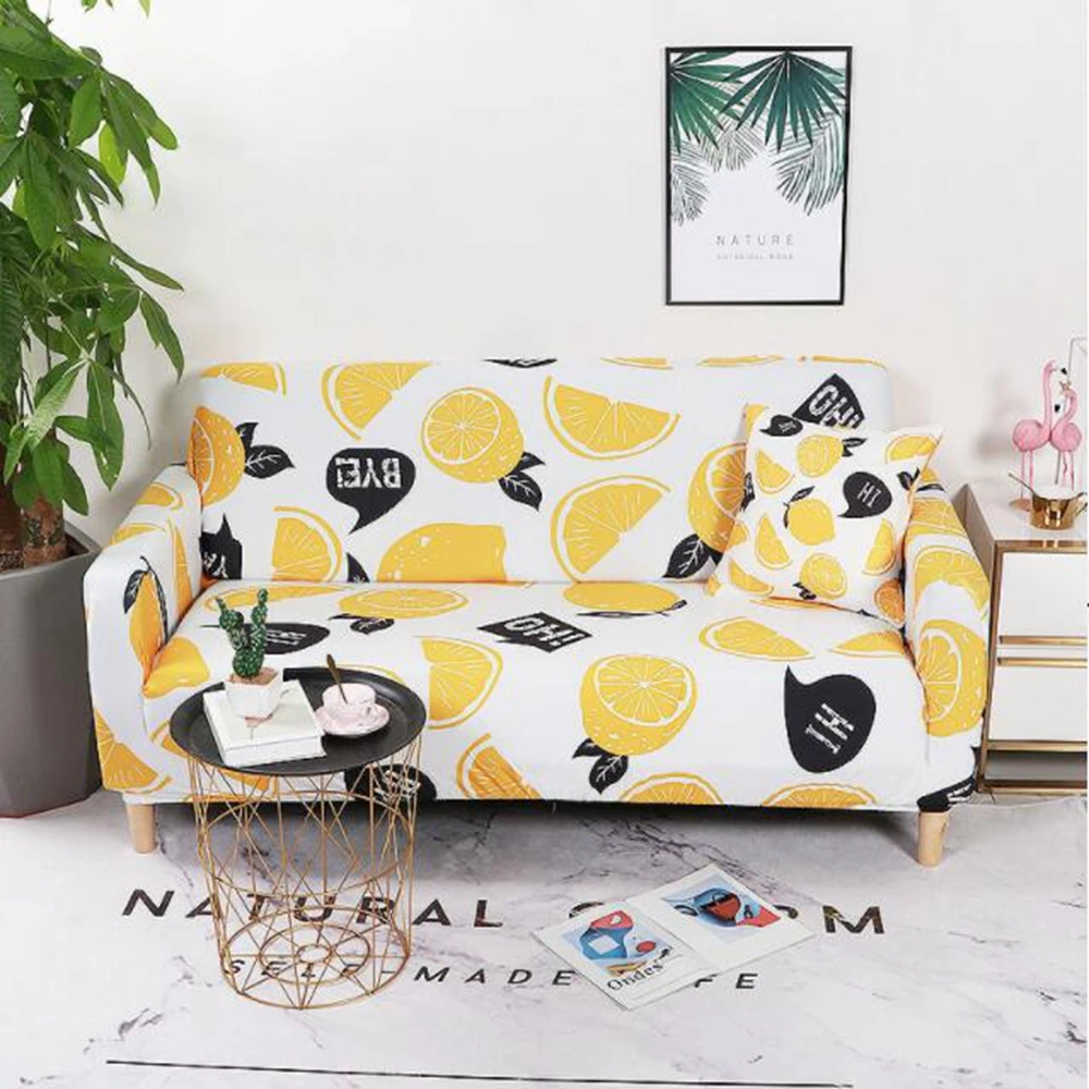 Живописный мультфильм эластичные Sectional секционные чехлы для диванов стрейч полиэстер все включено диван полотенце чехол для дивана и диванных подушек диван Чехол