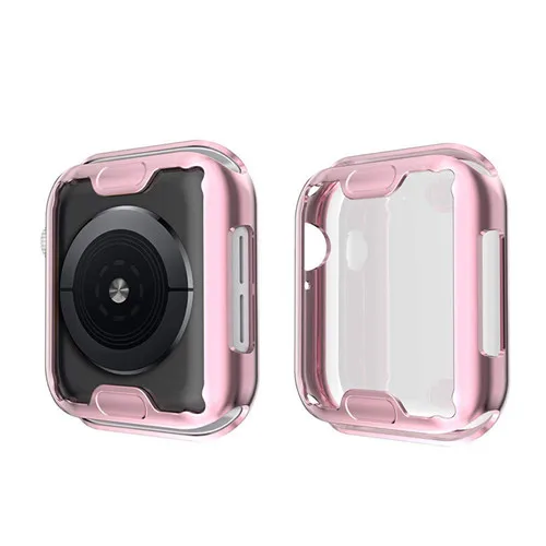 rose gold 2 Чехол для apple watch 5 apple watch 4 Чехол 44 мм 40 мм iwatch band 42 мм 38 мм защита экрана apple watch аксессуары качество - Цвет: rose gold 2