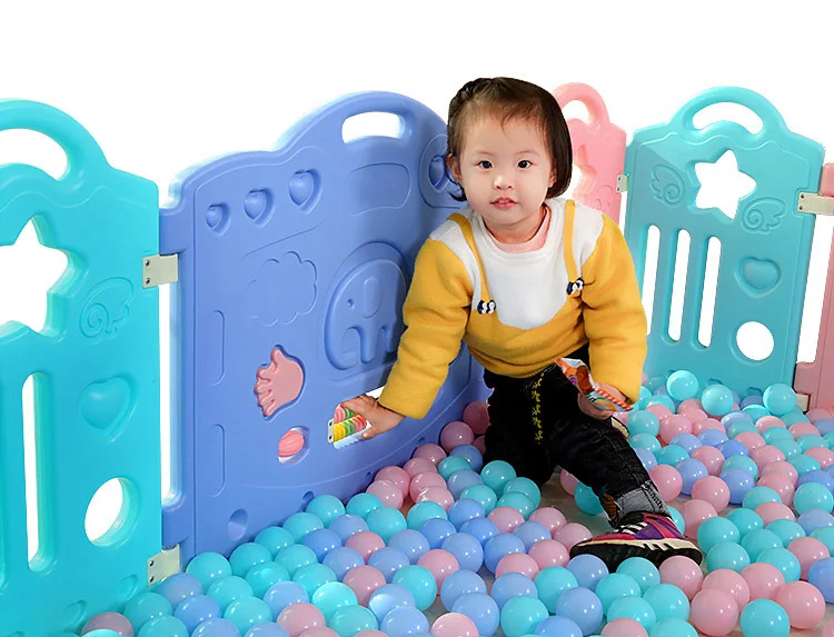 Baby Fence Toddler Children Crawling Mat Game Safety Fence Kid Play House Indoor Toy Playpen Play Yard Ocean Ball Free Shipping