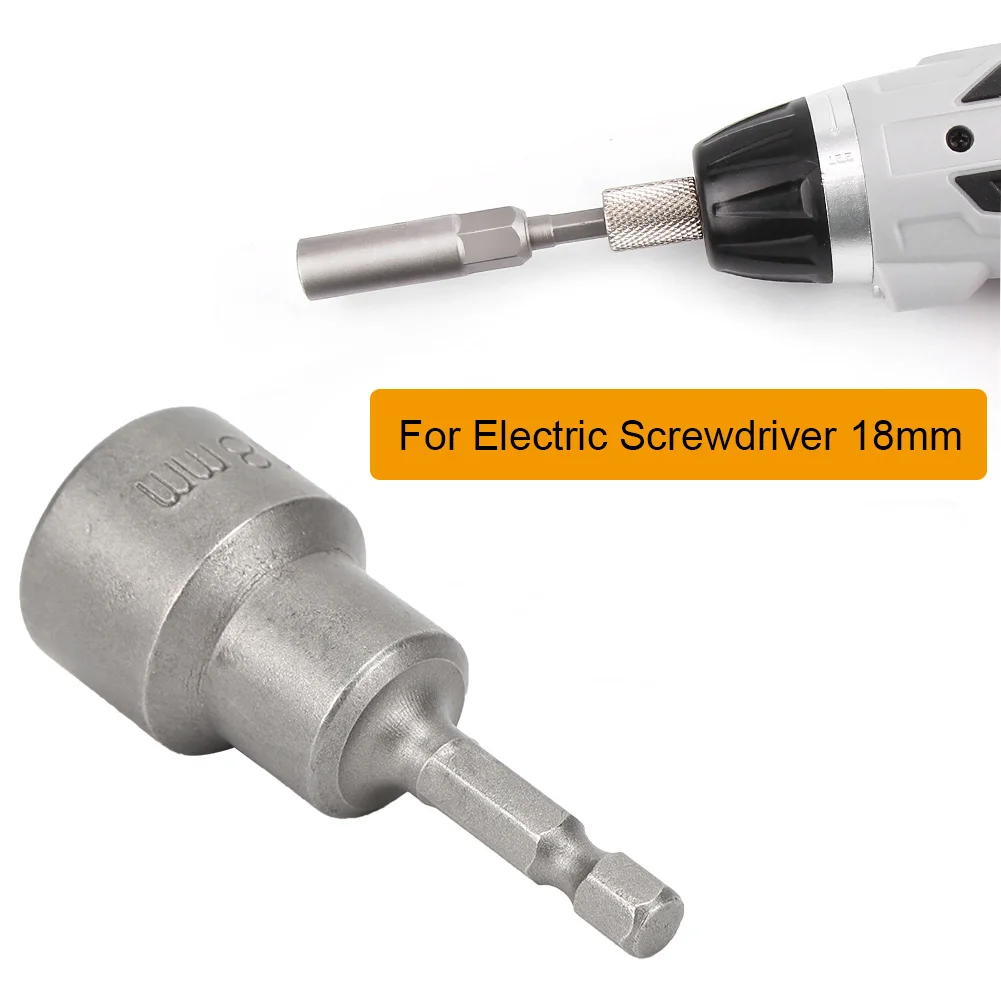 

5Pcs 18mm Magnetic Hex Socket Galvanized Tool Steel Screw Drill Bit For Electric Screwdriver