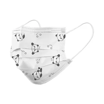 

50pcs Unisex Panda Mouth Masks Adult Personal Disposable Safety Mask Dustproof Non-woven Protective Student Masks Mascarillas