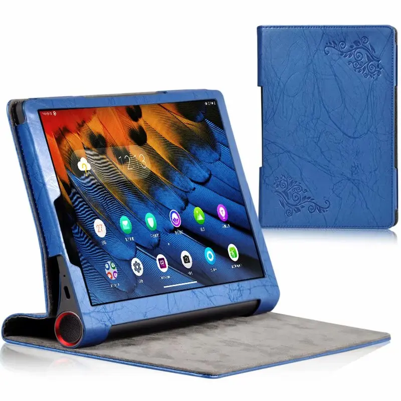 Ультратонкий Модный чехол с рисунком для lenovo Yoga Tab5 YT-X705, 10,1 дюймов,, планшет, умный чехол с откидной крышкой, подставка из искусственной кожи, чехол+ ручка