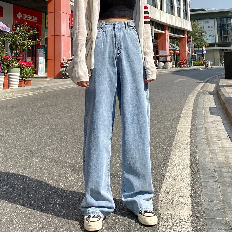 

Jeans Woman High Waist Clothes Wide Leg Boyfriend Trousers For Streetwear Harajuku Baggy Pants Femme Pantalones Vaqueros Mujer