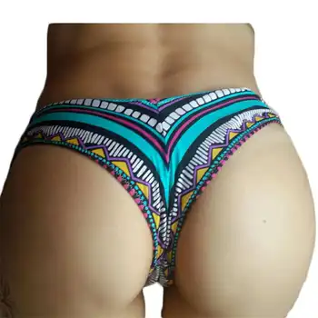 

S - 3XL V shape Cheeky Swim Brief Female Swimwear Women Bather Brazilian Bikini Bottom Scrunch Butt Tanga Panty Underwear A130B