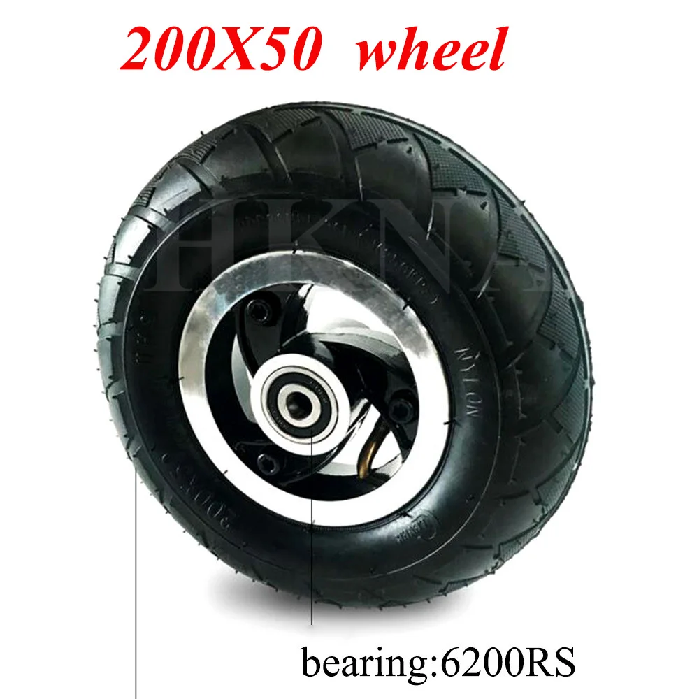 200x50 Wheel Tire for Electric Scooter Razor E100 E150 E200 Espark Crazy Cart Scooters 8 Inch Front Wheel Parts