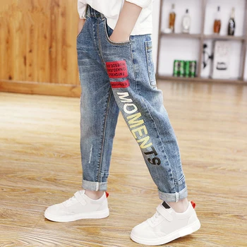 

IENENS Kids Boys Clothes Fashion Classic Jeans Pants Children Denim Clothing Stertch Cowboy Pants Baby Boy Casual Trousers