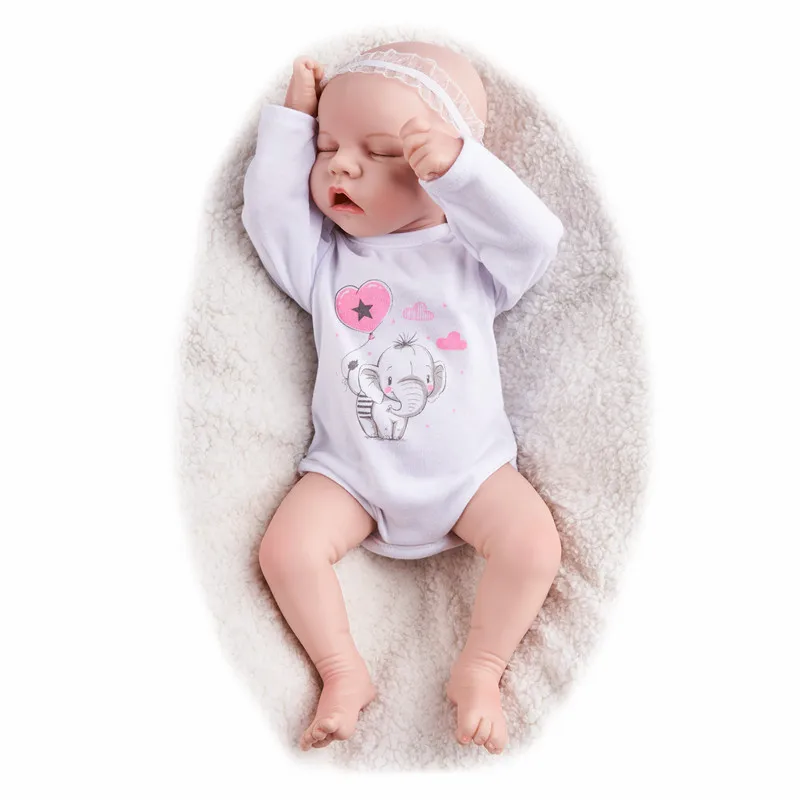 RSG Bald Reborn Baby Doll 17 Inches 43CM Lifelike Newborn Soft Vinyl silicone fashion doll Gift Toy for Children | Игрушки и хобби