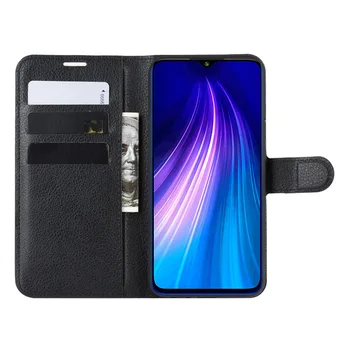 

20pcs Litchi Leather Flip Wallet Magnet Kickstand Case For Xiaomi Redmi Note 8 Pro 8A 7 7A 6 6A K20 Go S2 with Card Slots Cover