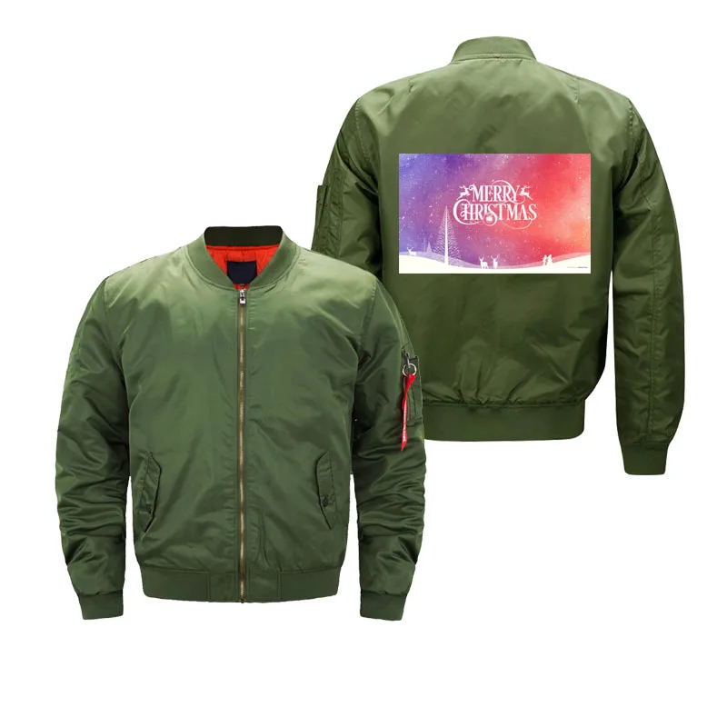 green-1 MA1 куртка-бомбер, куртки пилота, Мужская на подкладке, пальто, рождественское, Осеннее, тонкое, с принтом логотипа, на заказ, водонепроницаемая, Прямая поставка - Цвет: green-1