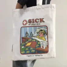 56 стилей, персонализированная парусиновая винтажная сумка на плечо для женщин, студентов, летняя мода, Ulzzang, сумки-тоут, Harajuku, Мультяшные повседневные сумки