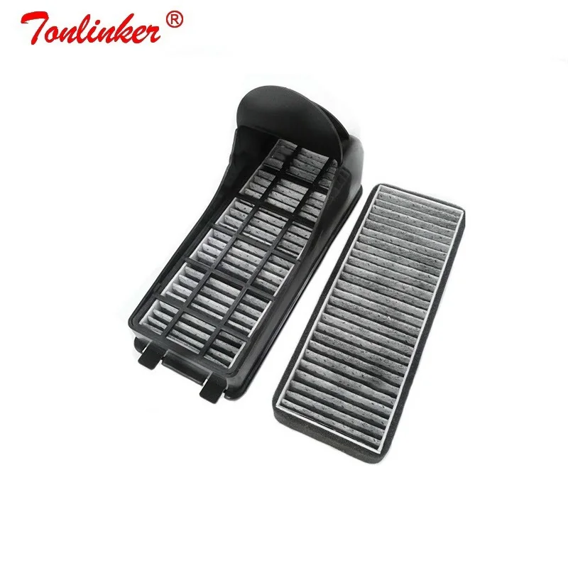 2 шт. фильтр из карбона для Volkswagen 2011 2019 поло GOL/Audi A1 8X/Skoda Fabia Rapid Roomster внешний в