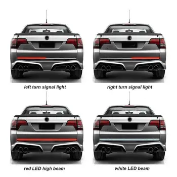 

Red/White Flexible 5-function Waterproof Tailgate Led Signal Light Running Bar For Reverse For Pickup Strip Brake Suv Truck T3J2