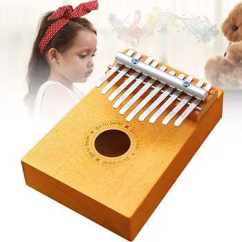 

Kalimba 10 Key Thumb Piano Wood Mahogany Kalimba Portable Thumb Piano Solid Finger Piano S7JN