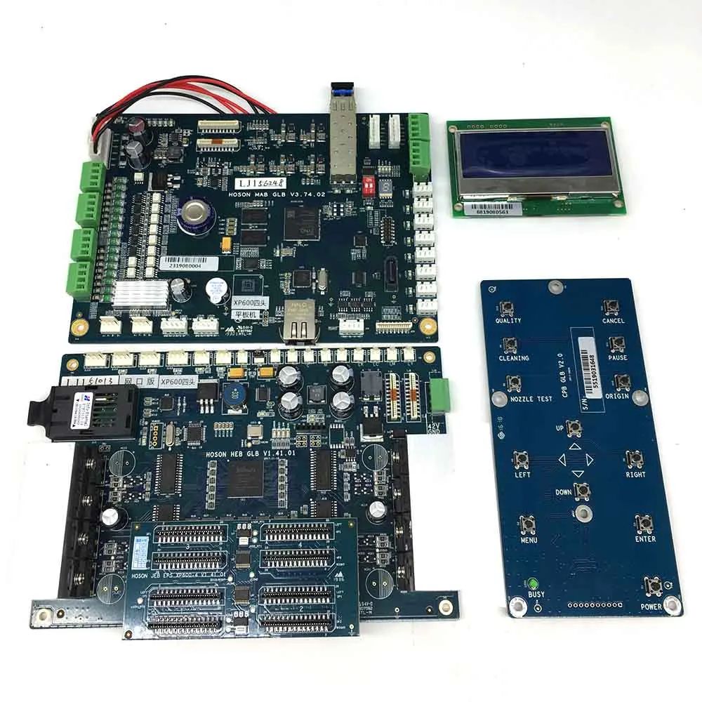 

Hoson 4 головки xp600 плата печатающей головки комплект запасных частей системы xp600 материнская плата для эко сольвентного принтера