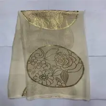 Горячая дизайн высокого качества африканская металлическая Шелковая Ткань 5 ярдов африканская шелковая ткань для дам праздничная одежда! LXF1053