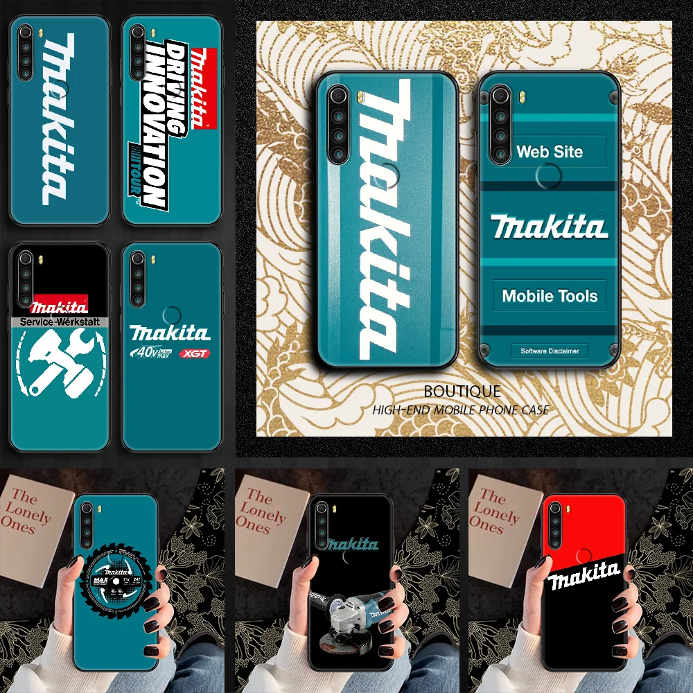 Ящик для инструментов Makitaes чехол телефона Xiaomi Redmi Note 7 7A 8 8T 9 9A 9S 10 K30 Pro Ultra черный