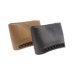 1pc caça rifle de borracha recoil almofada tactical shot gun escorregar on buttstock ombro extensão protetor de borracha arma acessórios butt