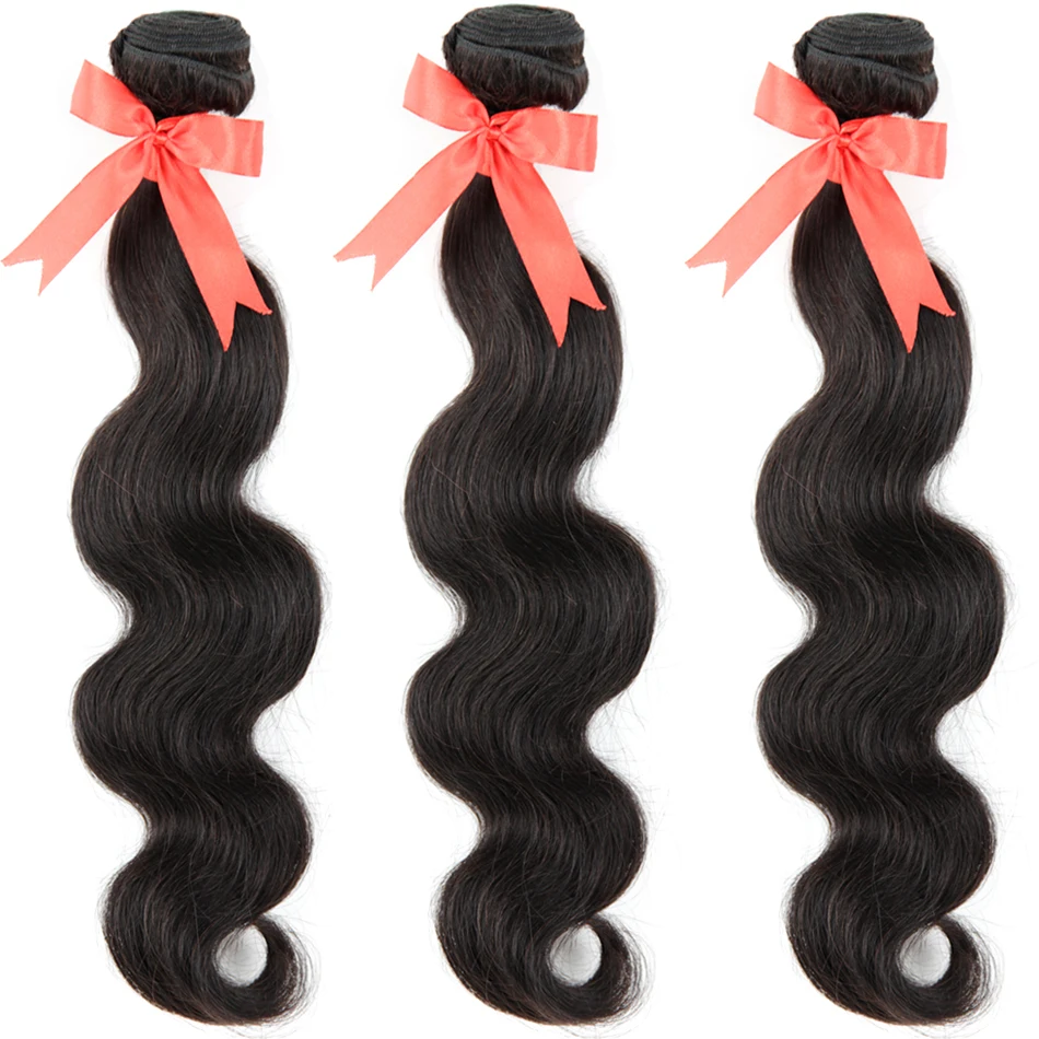 

Peruvian Body Wave Hair Bundles 100% Human Hair Weave Natural Color MIHAIR Remy Hair Extension 8-30 Inch 3/4pcs
