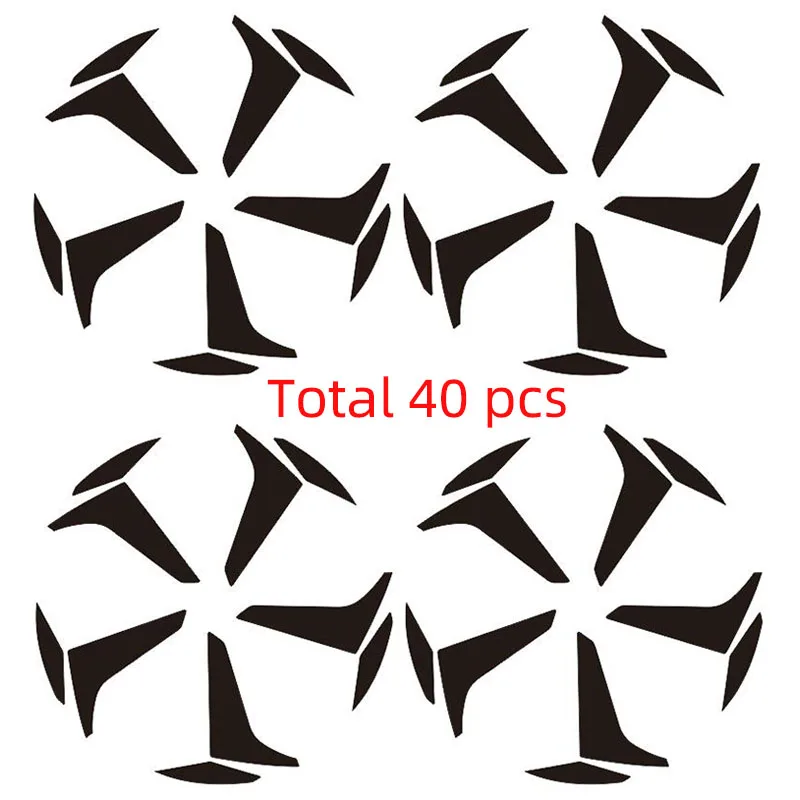 3D 4D Углеродное Волокно Винил 18 &quotRimPrints 19&quot колесная наклейка наклейки для HONDA ACCORD
