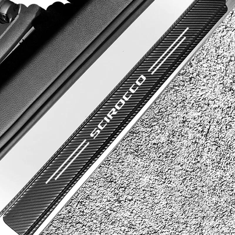 Carbon-fiber-Car-Door-Sills-Guards-sticker-For-volkswagen-SCIROCCO (2)