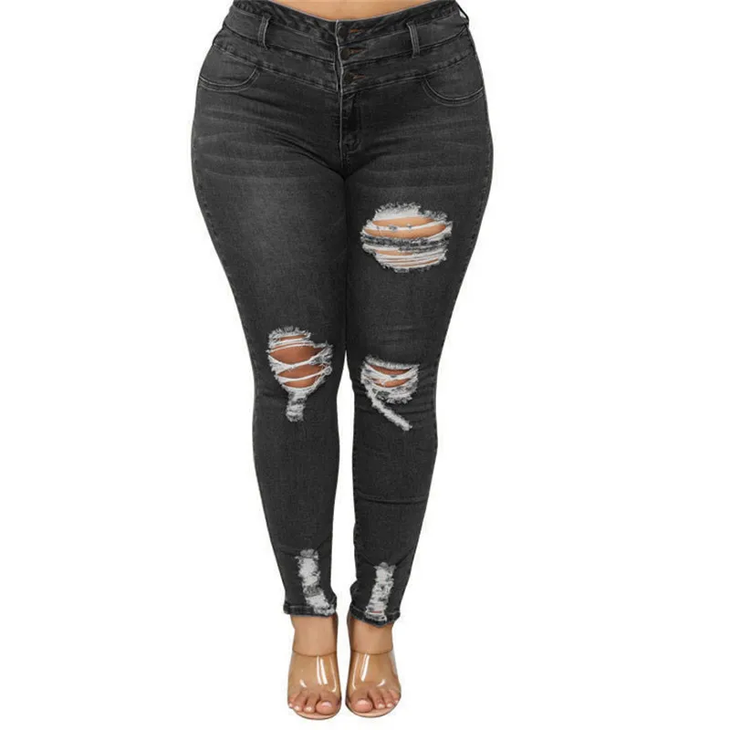 Casual Skinny Denim Pencil Pants 