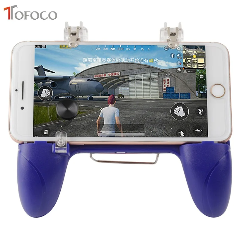 LX2 PUBG Mobile Controller l1 r1For Pubg Controller Gamepad For iphone Android Six 6 Finger Operati