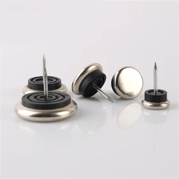 

19 22 27 32 40 mm dia bottom nail pad steel feet pad wood furniture sofa cupboard highten floor pad chair table feet pad steel