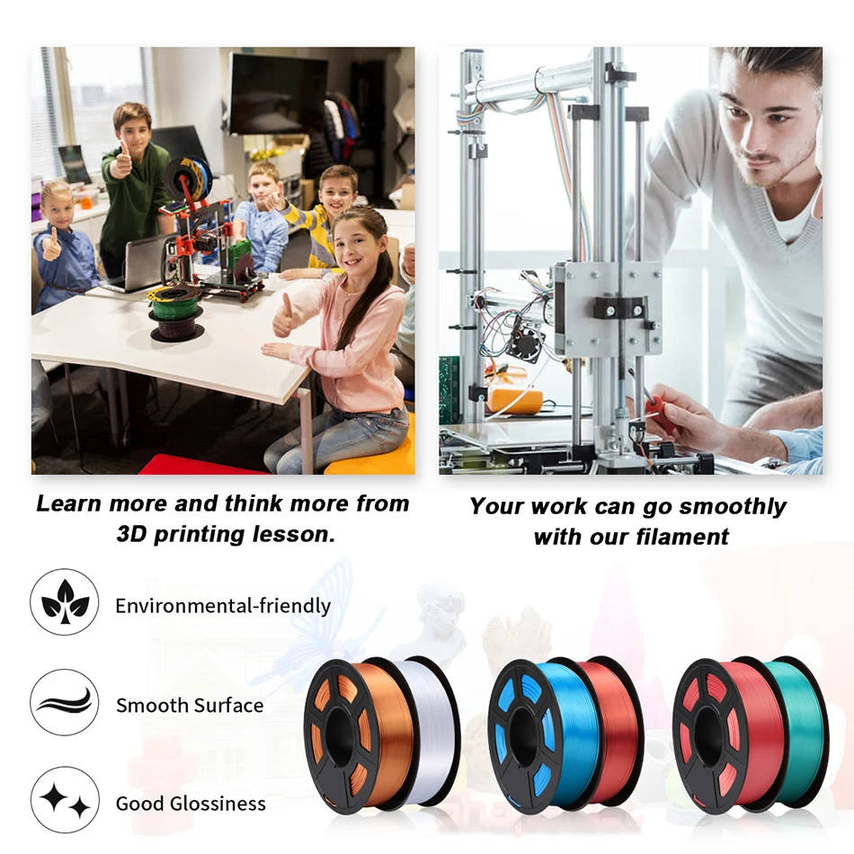 Sunlu seda pla filamento 1.75mm 1kg 3d
