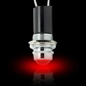 

1pcs 16mm Panel Mount Signal Power Led Indicator Red Lamp Red Laser Diode Module Point with Push Button DC
