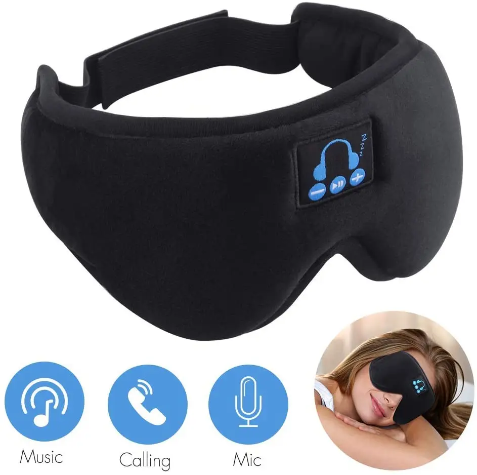 Наушники для сна Bluetooth 5 0 Беспроводная 3D маска глаз стандартная боковых сонников