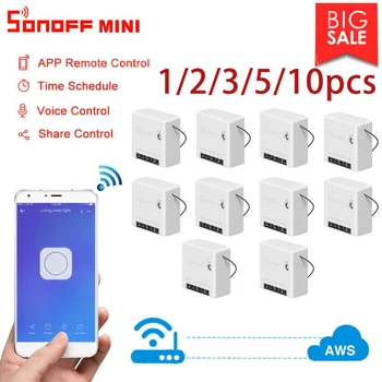 

Sonoff MINI DIY Smart Switch Small Body Remote Control Wifi Switch Support An External Switch Work With Alexa Google Home Itead