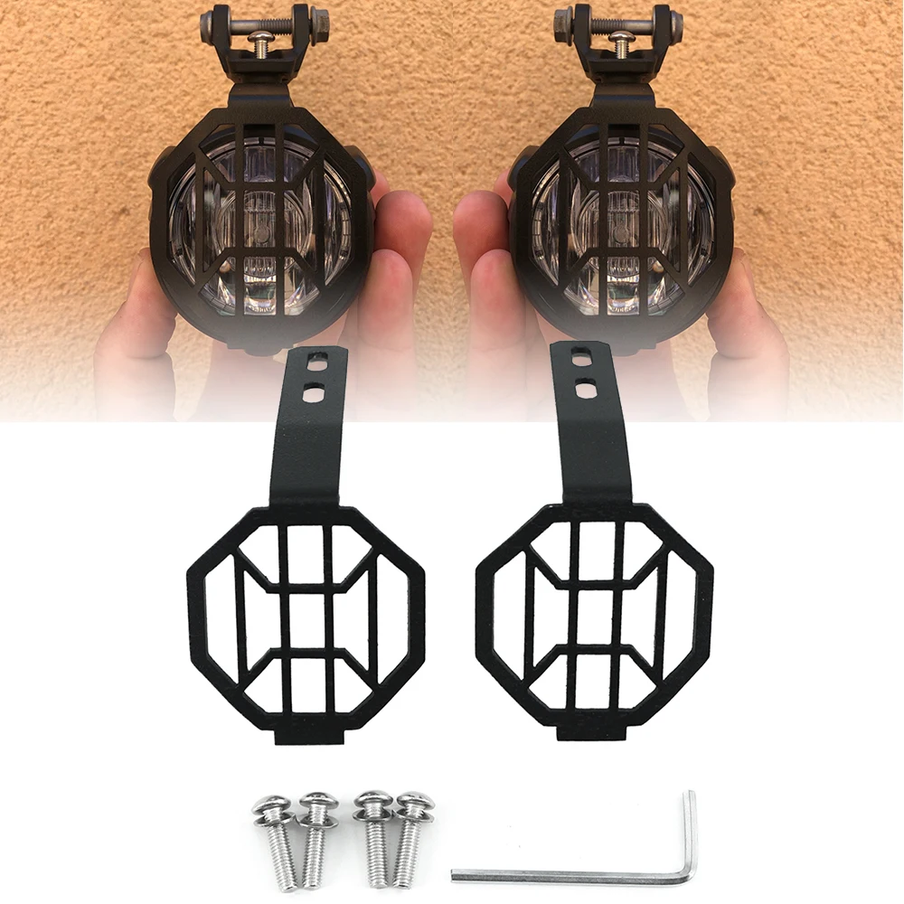 

For BMW R1200GS R1250GS/ADV LC R1200RT F750GS F850GS K51 K52 LED Auxiliary Fog Lamp Light Cover Guard Grill Grille Protector