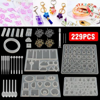 

Jewelry Making Tools UV Epoxy Resin Mold DIY Craft Pendant Key Chain Practical Gadget