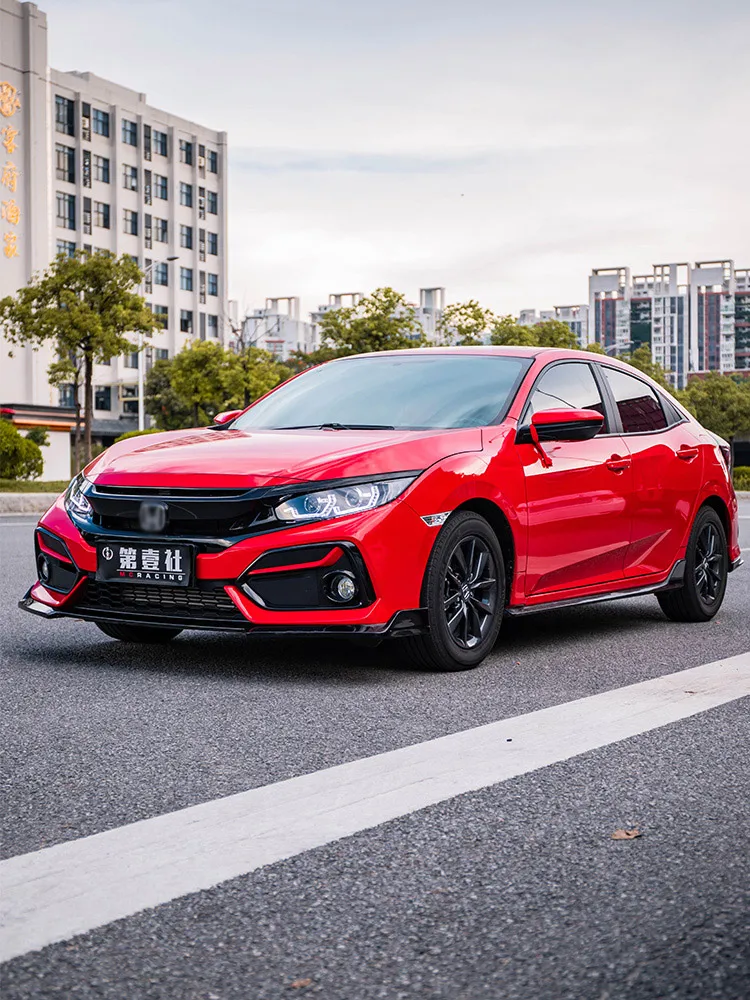 Car Exterior Accessories Front Lip Front Spoiler Civic SI Lip Diffuser Suitable for Honda 10th Generation Civic Hatchback