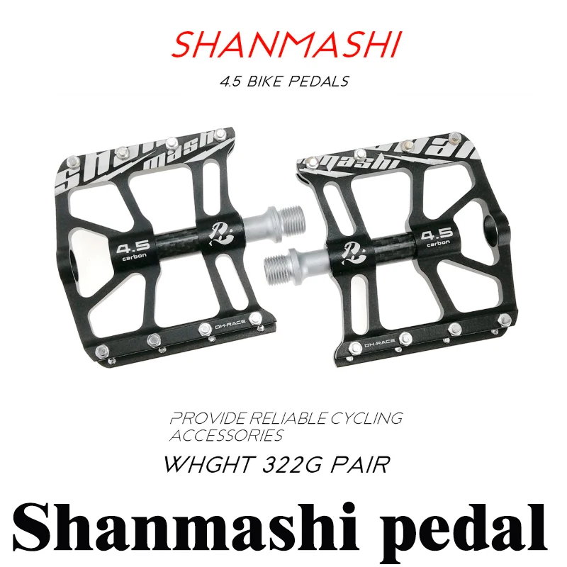 

ShanMaShi CA4.5 mountain bike bearing pedals road bike pedals Palin Pedal aluminum alloy pedals bicycle riding accessories