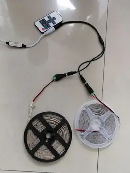 

8 m/2 roll White color tape 6500-7000 K LED strip 5630 waterproof IP65 with 1 dimmer/remote control,without Adapter