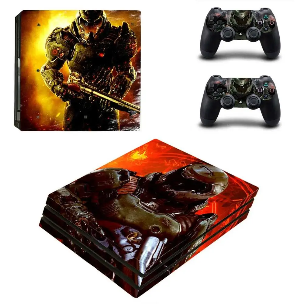 PS4 Pro стикер s PS 4 Play станция виниловая кожа Doom наклейки Pegatinas для playstation консоль и